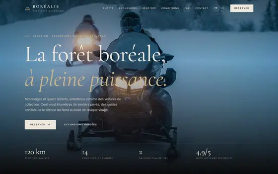Site Motoneiges prêt à acheter
