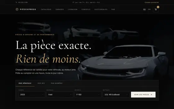 Site Pièces auto prêt à acheter